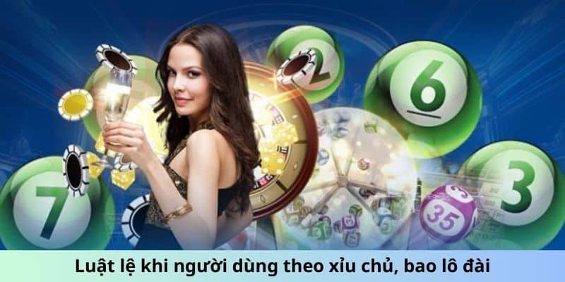 Luật lệ khi người dùng theo xỉu chủ, bao lô đài